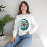 Watercolor Octopus Unisex Heavy Blend™ Crewneck Sweatshirt