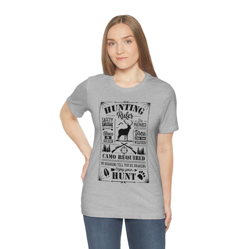 Hunting Rules Unisex Jersey Short Sleeve Tee