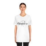 Remember Me Black Logo Unisex Jersey Short Sleeve Tee