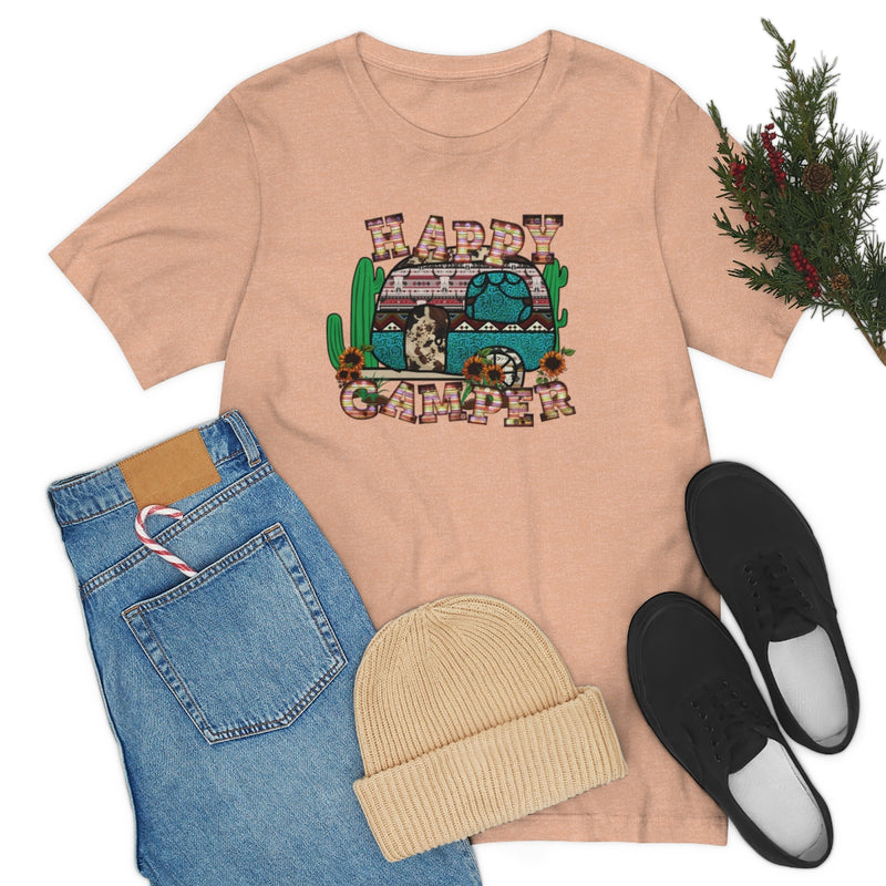 Happy Camper Unisex Jersey Short Sleeve Tee