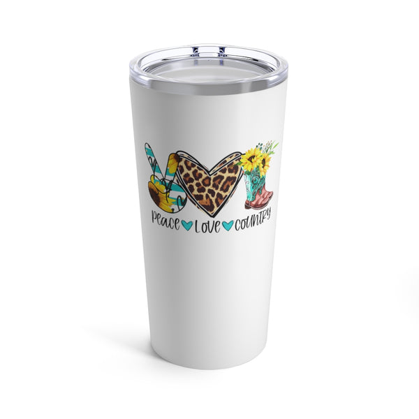 Peace Love Country Tumbler 20oz