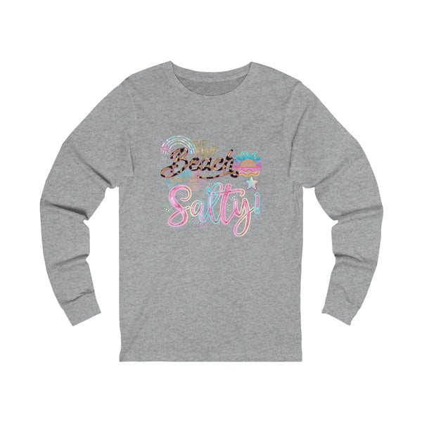 Beach Made Me Salty Unisex Jersey Long Sleeve Tee