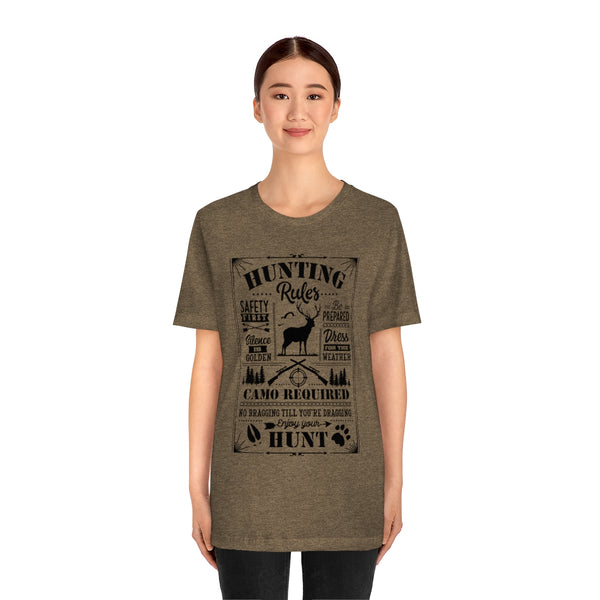 Hunting Rules Unisex Jersey Short Sleeve Tee